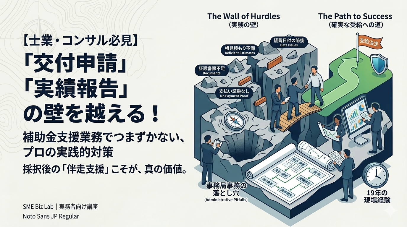 補助金支援は「チーム戦」の時代へ。専門家が手を取り合う本当の価値と伴走支援の未来