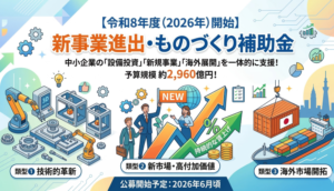 【令和8年度（2026年）開始】「新事業進出・ものづくり補助金」とは？対象事業や複雑な申請要件、採択のポイントまで徹底解説！