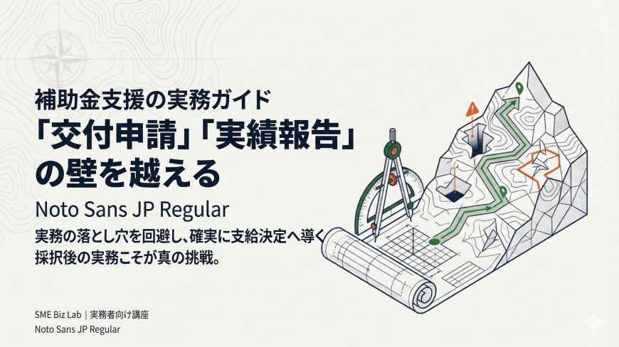 【士業・コンサル向け】補助金支援で必ずつまずく「交付申請・実績報告」の壁と実践的対策